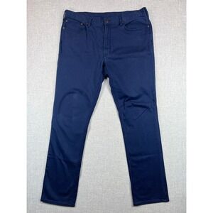 Polo Ralph Lauren Stretch Slim Straight Chinos Men 36x32 Navy Blue Prep Ivy
